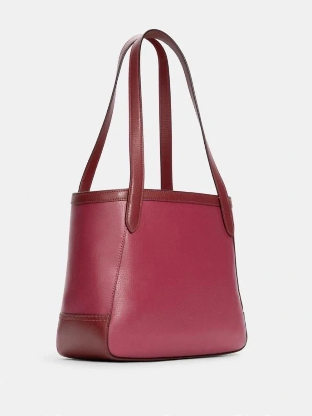 NWT Coach Tote 27 in colorblock with horse and carriage